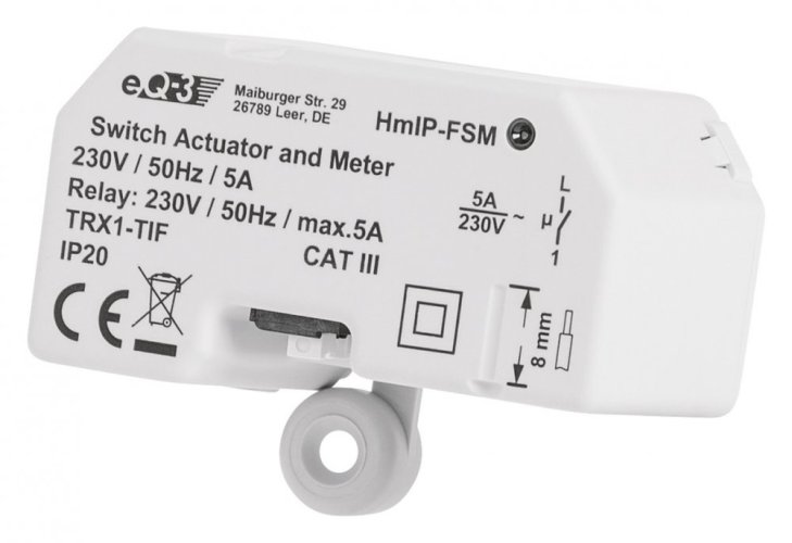 Homematic IP spínací aktor pod omítku, 5A (HmIP-FSM)