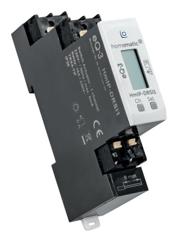 Homematic IP spínací aktor s měřičem na DIN lištu, 1 kanál (HmIP-DRSI1)