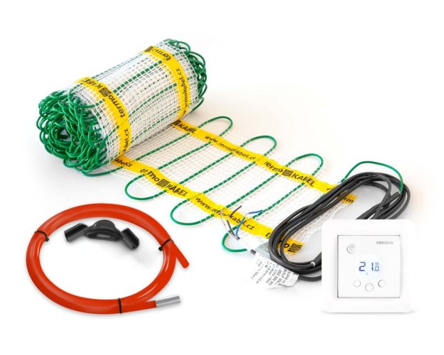 Zvýhodněná sada rohože s termostatem Turbo KIT - Velikost: 1 m² (šířka 0,3 x délka 3,3 m), výkon 200 W