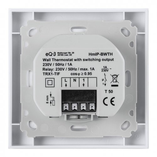 Homematic IP termostat s displejem 230V (HmIP-BWTH)